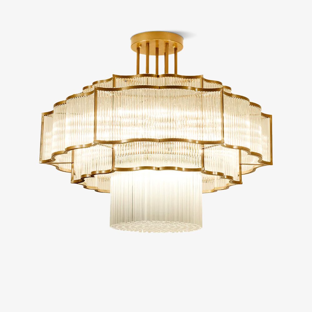 Pharo Ii Curated Mouth-Blown Frosted Glass Chand – Mouth-Blown Frosted Glass Chandelier