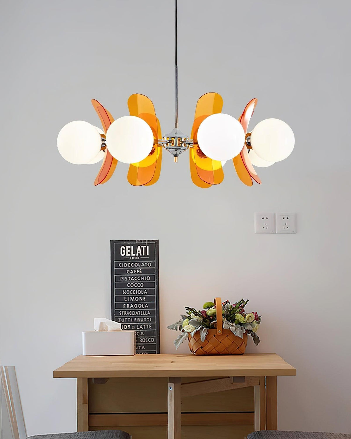 Phosphorescent Curated Mouth-Blown Frosted Glass – side angled contour profile