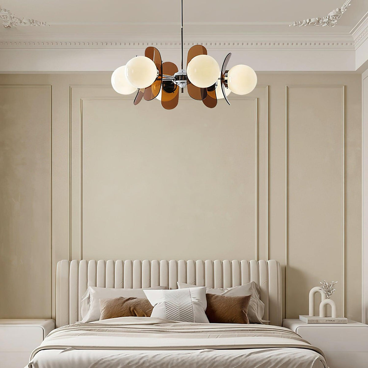 Phosphorescent Curated Mouth-Blown Frosted Glass – unlit natural material contrast