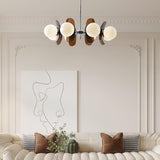 Phosphorescent Curated Mouth-Blown Frosted Glass – full fixture elevation view