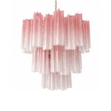 Pink Glass Tubes Curated Mouth-Blown Frosted Gla – handcrafted surface texture #1