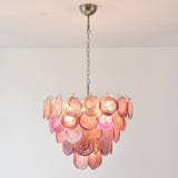 Pink Glass Disc Curated Mouth-Blown Frosted Glas – architectural ceiling profile