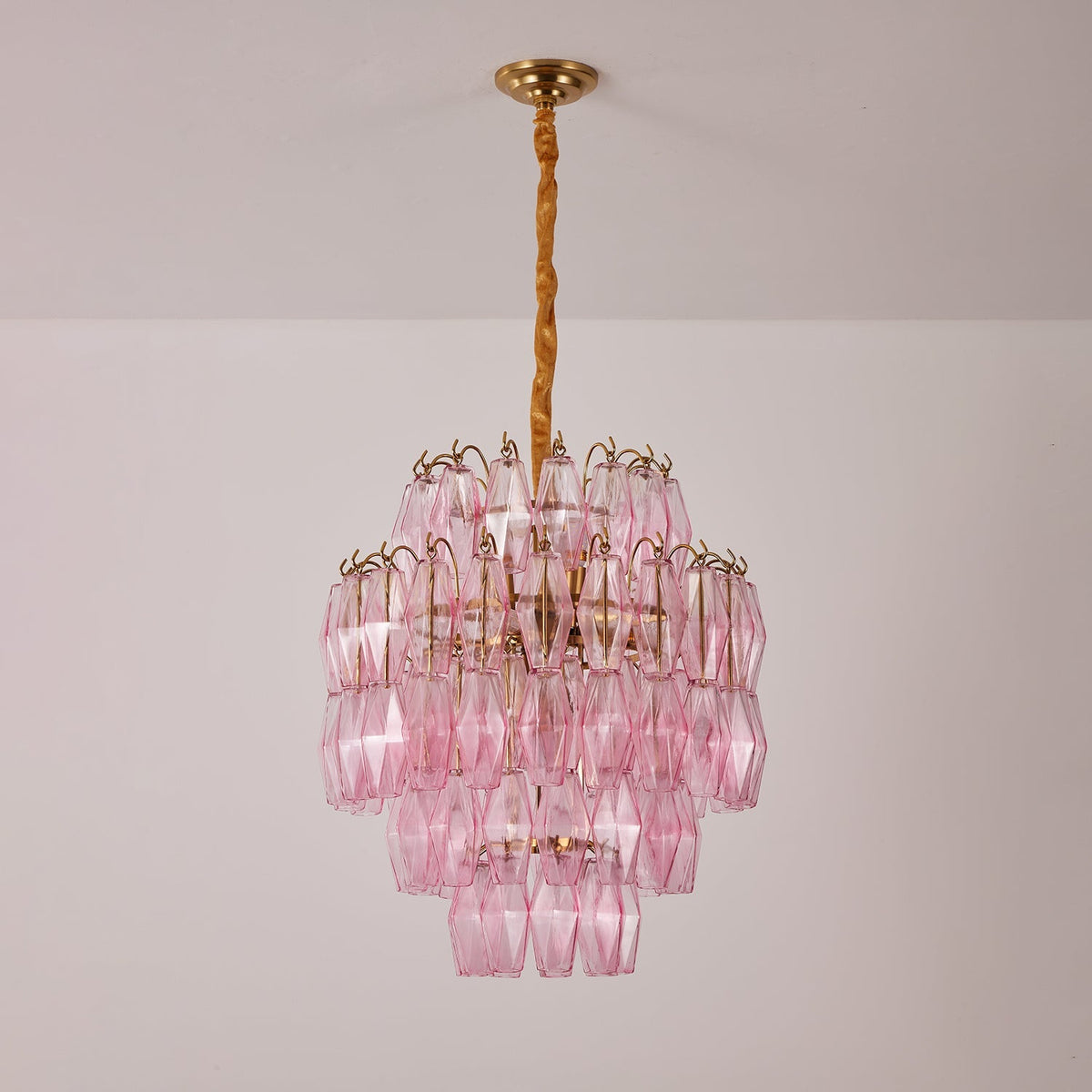 Pink Glass Prism Curated Mouth-Blown Frosted Gla – ∅ 21.7 x H 25.6 finish configuration