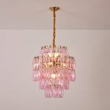 Mouth-Blown Frosted Glass craftsmanship detail on Pink Glass Prism Curated Mouth-Blown Frosted Gla