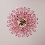 Pink Glass Prism Curated Mouth-Blown Frosted Gla – architectural ceiling profile