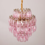 Pink Glass Prism Curated Mouth-Blown Frosted Gla – handcrafted surface texture