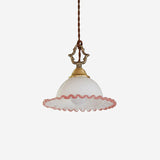 Pinklune Curated Mouth-Blown Frosted Glass Penda – Mouth-Blown Frosted Glass Pendant Light
