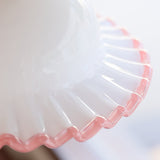 Pinklune Curated Mouth-Blown Frosted Glass Penda – handcrafted surface texture