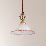Pinklune Curated Mouth-Blown Frosted Glass Penda – Dia 21cm x H 18cm  ∅ 8.2 x H 7 finish configuration