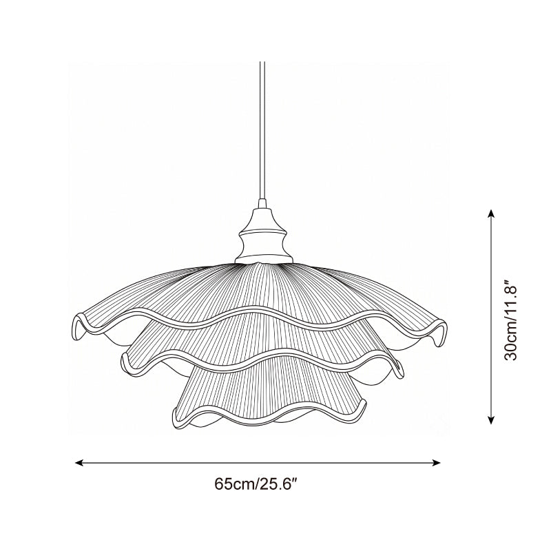 Pliora Curated Iron & Glass Pendant Light – macro detail view