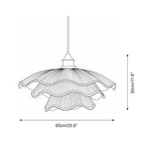Pliora Curated Iron & Glass Pendant Light – macro detail view