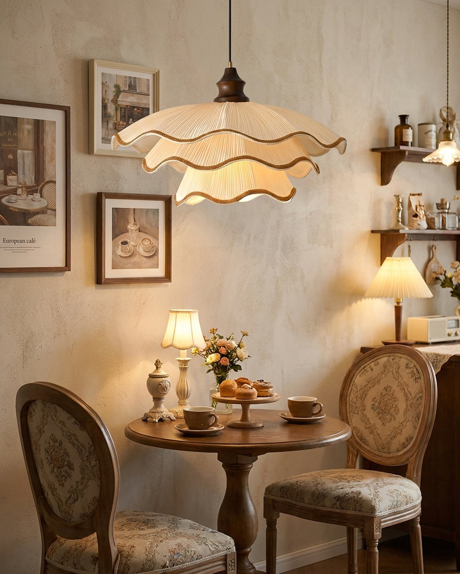 Pliora Curated Iron & Glass Pendant Light – handcrafted surface texture