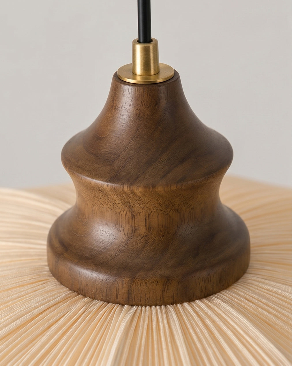 Pliora Curated Iron & Glass Pendant Light – macro detail view #1