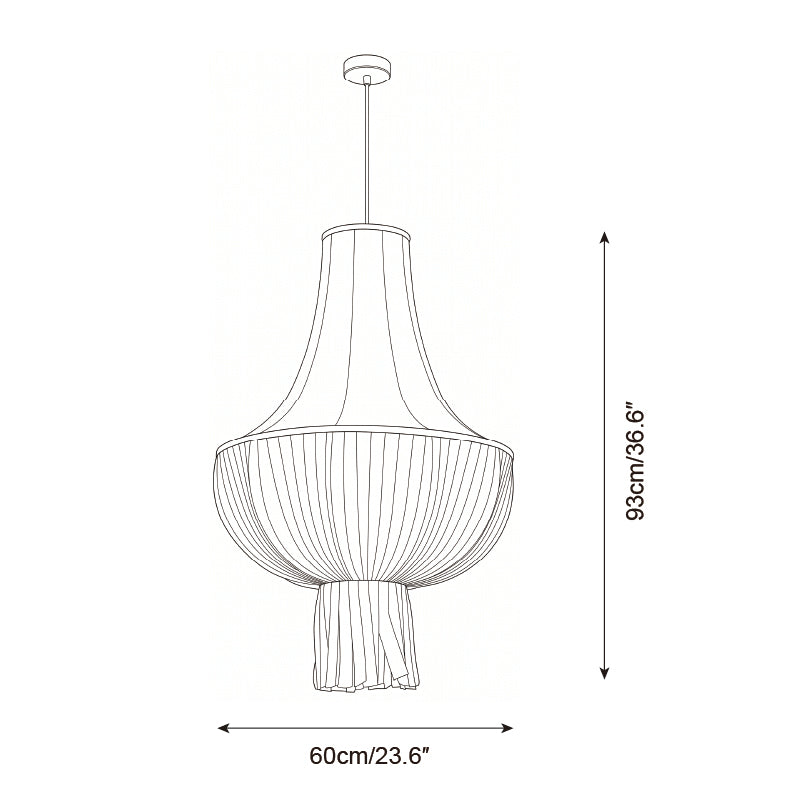 Plisselle Curated Iron & Glass Pendant Light – illuminated warm ambiance setting
