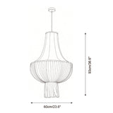 Plisselle Curated Iron & Glass Pendant Light – illuminated warm ambiance setting