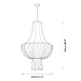 Plisselle Curated Iron & Glass Pendant Light – architectural ceiling profile