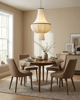 Iron & Glass craftsmanship detail on Plisselle Curated Iron & Glass Pendant Light