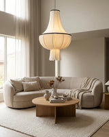 Plisselle Curated Iron & Glass Pendant Light – structural canopy joint detail