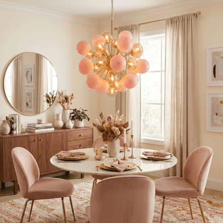 Pomelia Glass Globe Chandelier