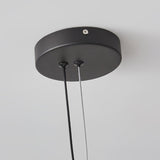 Pomi Round Curated Mouth-Blown Frosted Glass Cha – spatial dining room perspective