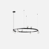 Pomi Round Curated Mouth-Blown Frosted Glass Cha – architectural ceiling profile #1