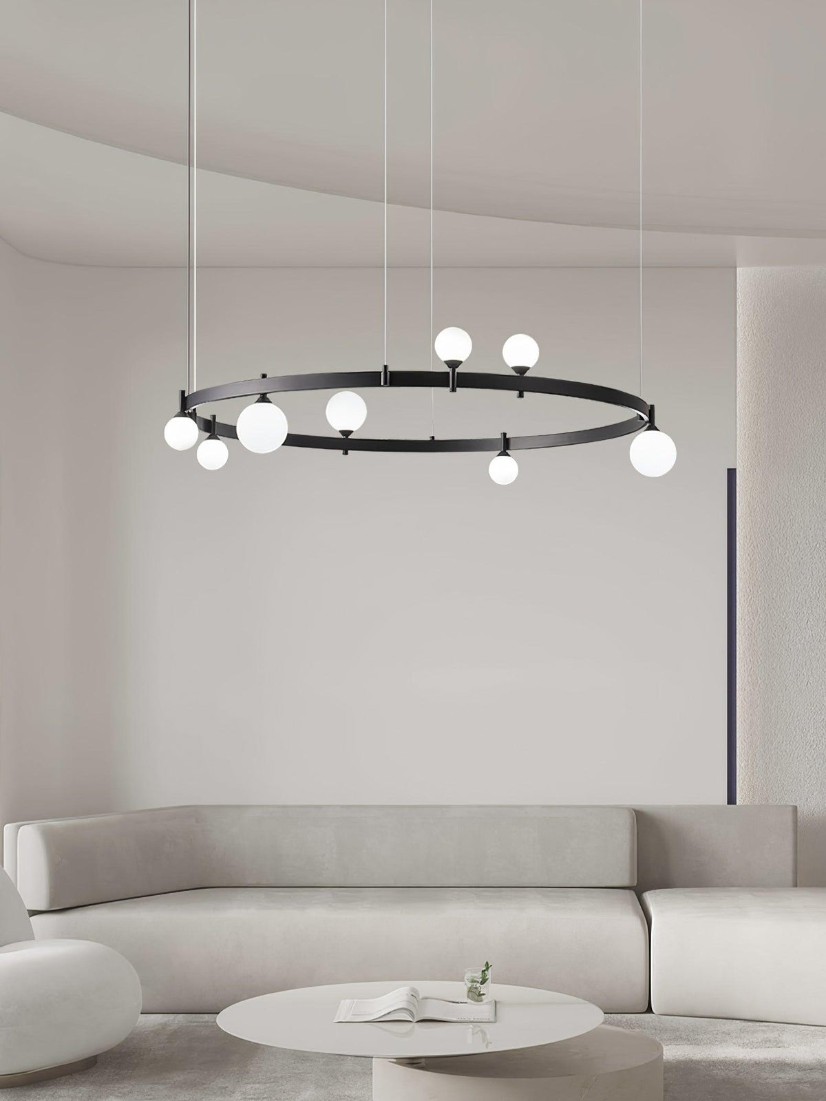Pomi Round Curated Mouth-Blown Frosted Glass Cha – handcrafted surface texture