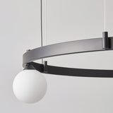 Pomi Round Curated Mouth-Blown Frosted Glass Cha – structural canopy joint detail