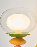 Popella Curated Mouth-Blown Frosted Glass Wall S – full fixture elevation view