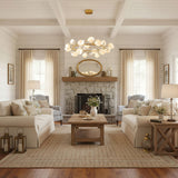 Porcelain Magnolia Curated Hand-Thrown Ceramic C warm illuminated room view