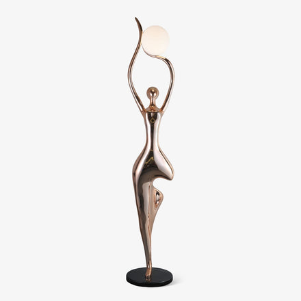 Pose Yoga Sculpture Floor Lamp