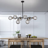Primas Glass Curated Mouth-Blown Frosted Glass C – full fixture elevation view