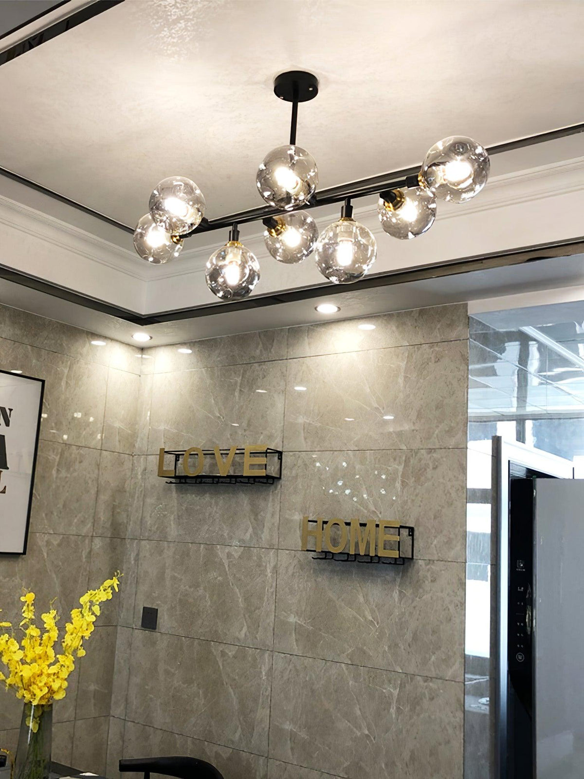 Primas Glass Curated Mouth-Blown Frosted Glass C – architectural ceiling profile