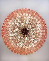 Prism Pink Glass Curated Mouth-Blown Frosted Gla – side angled contour profile
