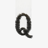 Charcoal Sculptural Chandelier (Model Q) - Angle 1