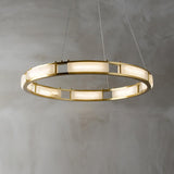 Qatar Alabaster Curated Alabaster Chandelier – spatial dining room perspective