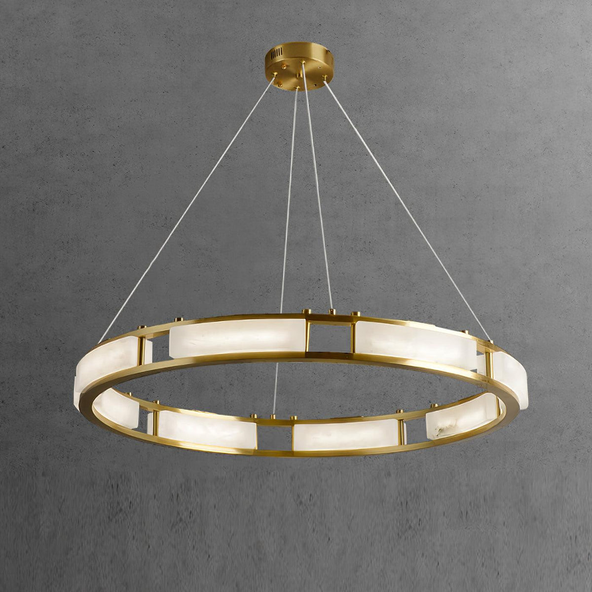 Qatar Alabaster Curated Alabaster Chandelier – ∅ 39.4 x H 59  Dia 100cm x H 150cm finish configuration