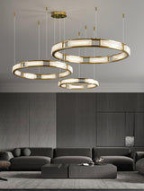 Qatar Alabaster Curated Alabaster Chandelier – dimensional scale reference