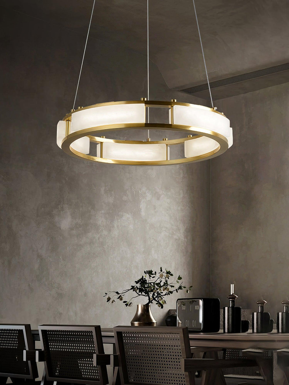 Qatar Alabaster Curated Alabaster Chandelier