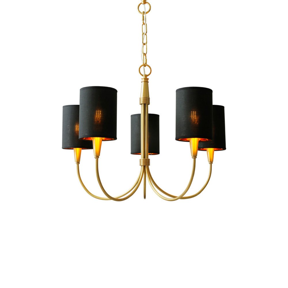 Quincy Curated Mouth-Blown Frosted Glass Chandel