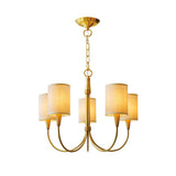 Quincy Curated Mouth-Blown Frosted Glass Chandel – 5 Heads ∅ 24.4 x H 19.7 Dia 62cm x H 50c finish configuration