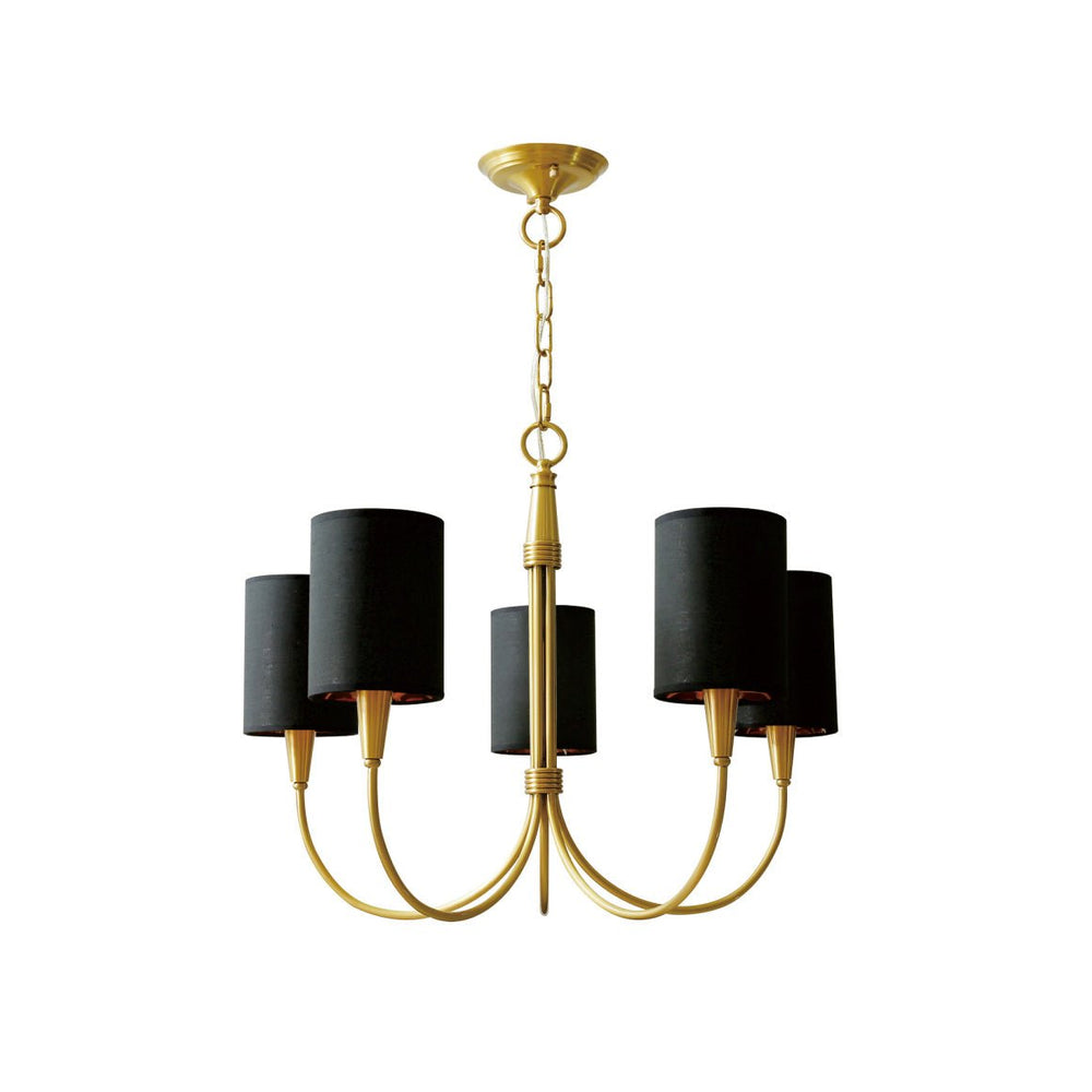 Quincy Curated Mouth-Blown Frosted Glass Chandel