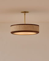 Chandelier View 4 | Nura Leather & Walnut Chandelier | Japandi Artisan Ceiling Light | JINSHE | JINSHE