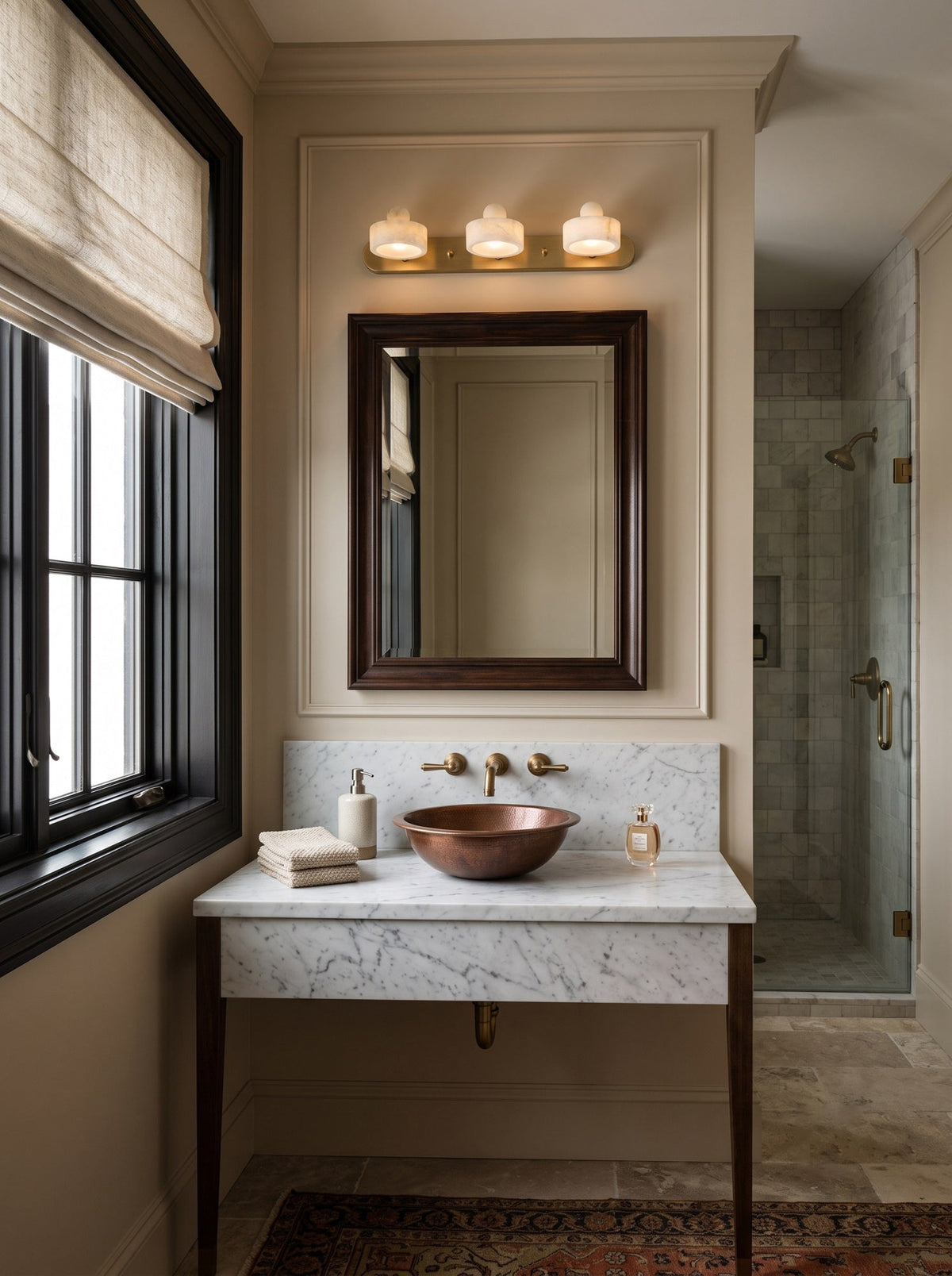 Tavros Alabaster Curated Alabaster Wall Sconce – structural canopy joint detail