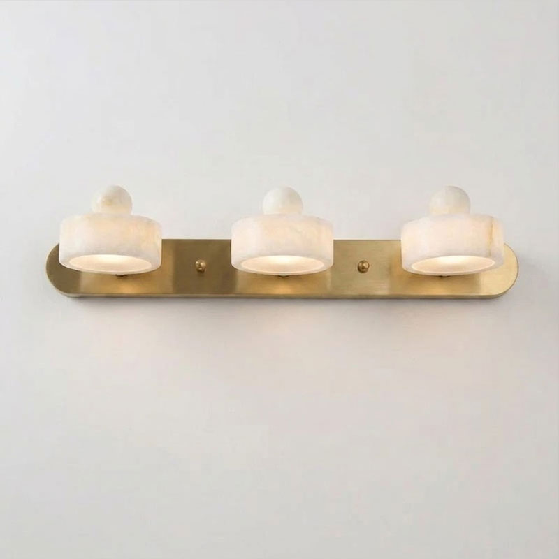 Tavros Alabaster Curated Alabaster Wall Sconce – 3 Heads L 50cm x H 8cm  L 19.6 x H 3.1 finish configuration