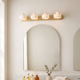 Tavros Alabaster Curated Alabaster Wall Sconce installed in residential dining space