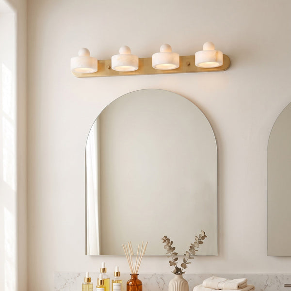 Tavros Alabaster Curated Alabaster Wall Sconce