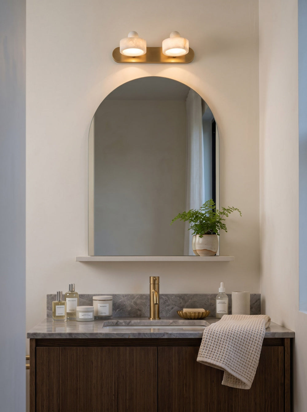 Tavros Alabaster Curated Alabaster Wall Sconce