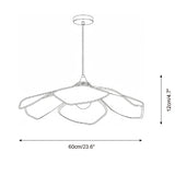 Raffia Petal Curated Iron & Glass Pendant Light – illuminated warm ambiance setting