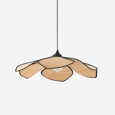 Raffia Petal Pendant Light