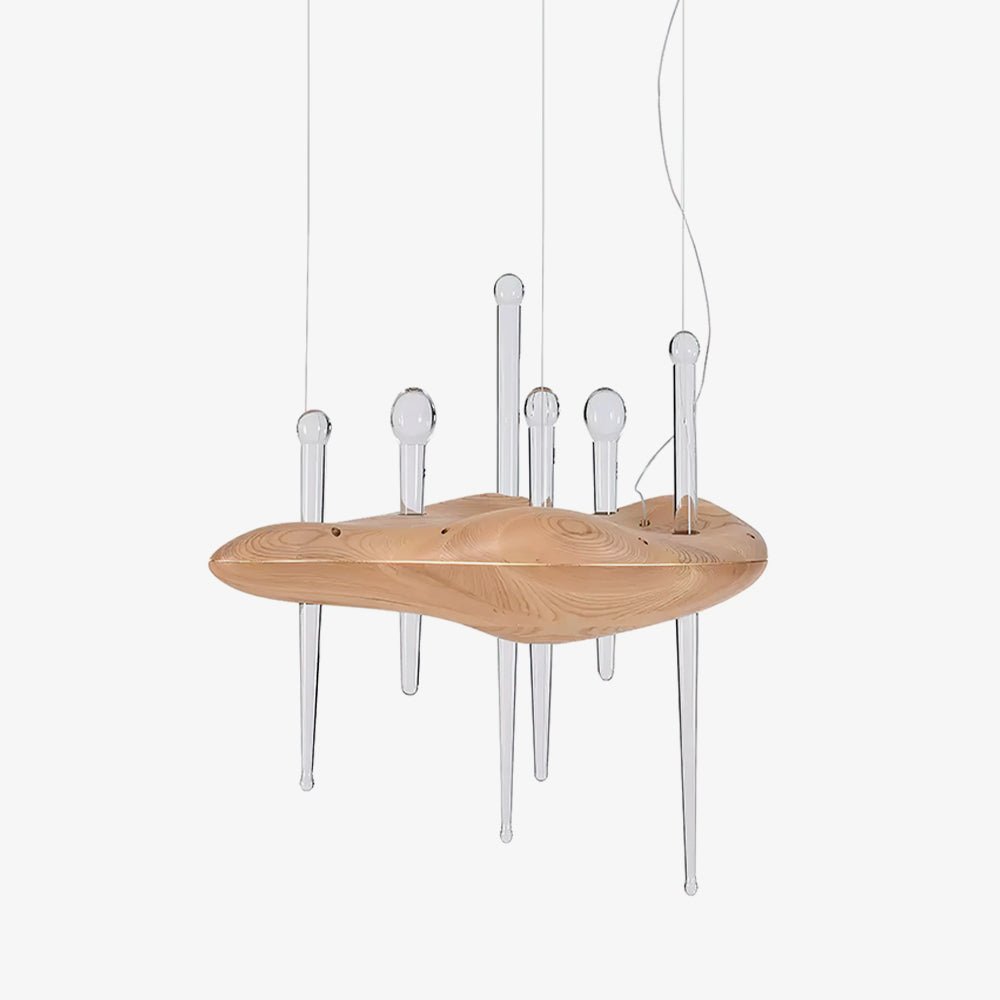 Skyward Thorn Curated Mouth-Blown Frosted Glass – Mouth-Blown Frosted Glass Chandelier